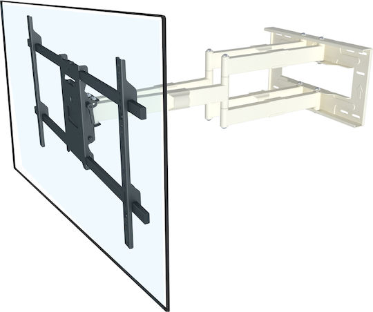 Multibrackets M Universal Long Reach Arm HD 910mm Dual Wall TV Mount with Arm up to 80" and 60kg White
