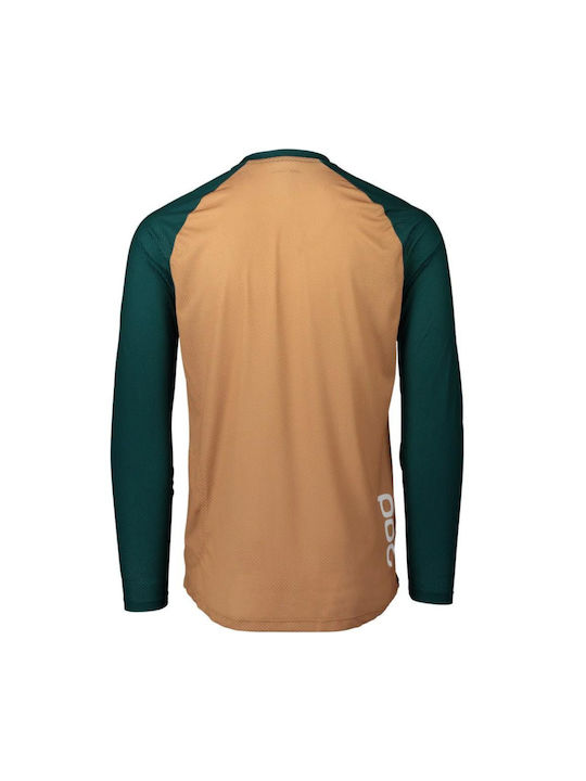 Poc Tricou De Ciclism Mânecă Lungă Mountain Bike Maro Poc Tricou De Ciclism Mânecă Lungă Mountain Bike Maro