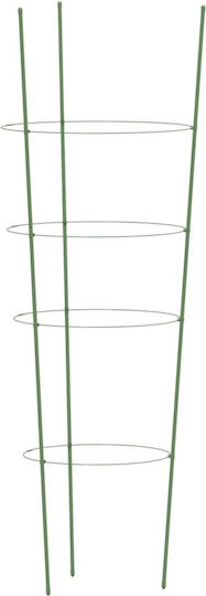 vidaXL Plant Support Rods 90cm from Steel with Support Ring Set of 5pcs