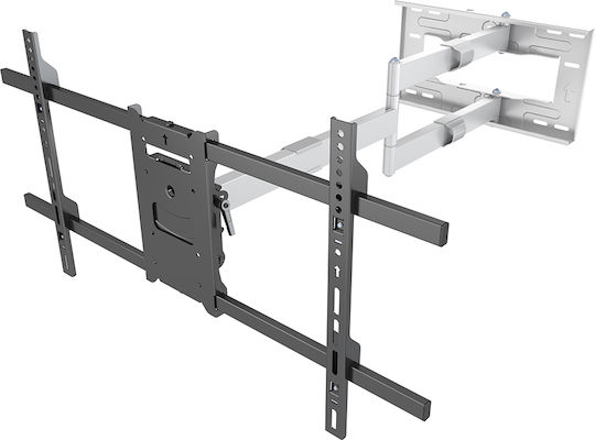 Multibrackets M Universal Long Reach Arm HD 1010mm Single Suport TV de perete cu braț până la 75" și 40kg Alb