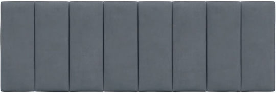 vidaXL Fabric Back Cushion for Bed Headboard Dark Gray 140x45cm