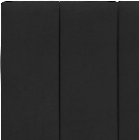 vidaXL Stoff-Kopfstütze Für Bett Schwarz 90x45cm