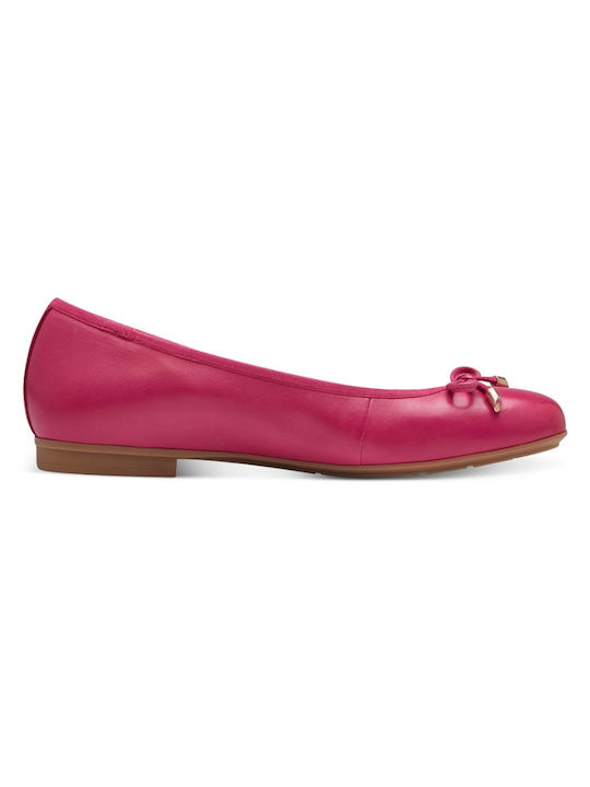 Tamaris Leather Ballerinas Fuchsia