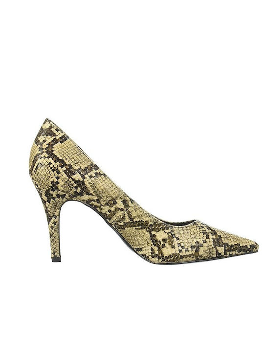 Tommy Hilfiger Beige High Heels Animal Print Pump