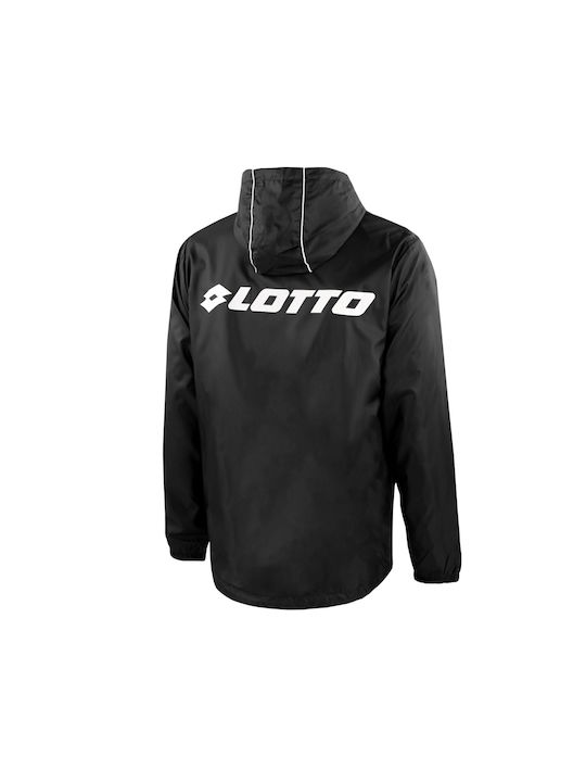 Lotto Waterproof Kids Casual Jacket with Hood Black