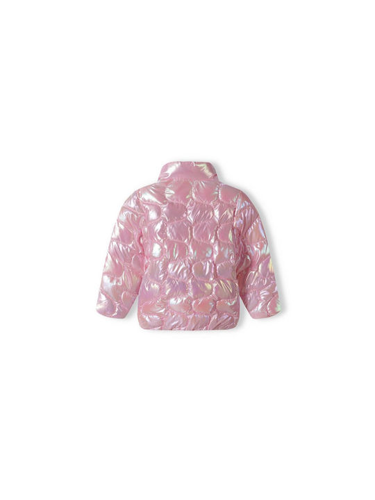 Minoti Kids Quilted Jacket Short with Lining Pink