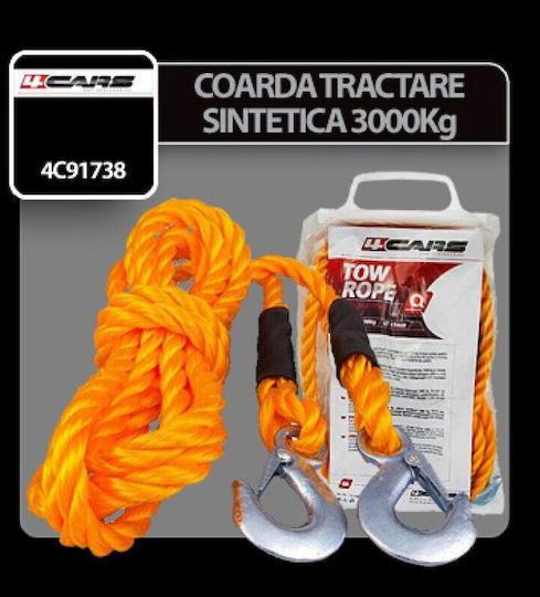 Frânghie de tractare sintetică 4cars - 3000kg