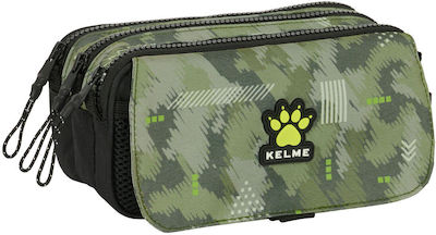 Тройна пътническа касета Kelme Black Green 21,5 X 10 X 8 см