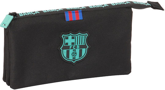 Triple Cassette F.c. Barcelona Black 22 X 12 X 3 Cm