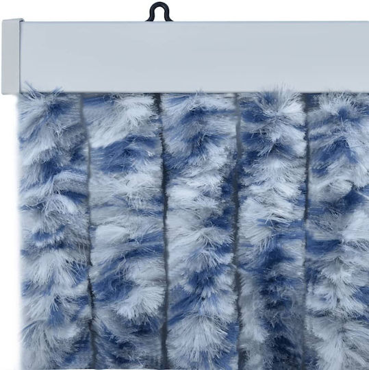 vidaXL Fabric Door Curtain Blue 100x200cm 377371
