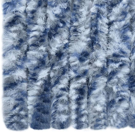 vidaXL Fabric Door Curtain Blue 100x200cm 377371