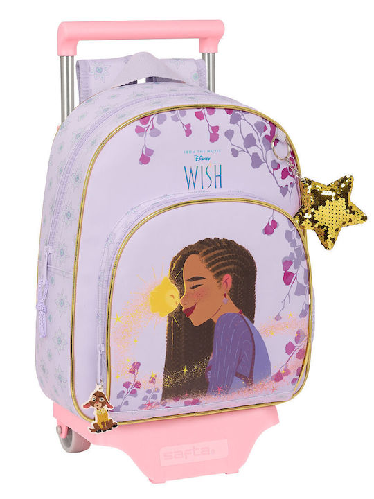 School Bag With Wheels Wish Lilac 28 X 34 X 10 Cm School Bag With Wheels Wish Lilac 28 X 34 X 10 Cm