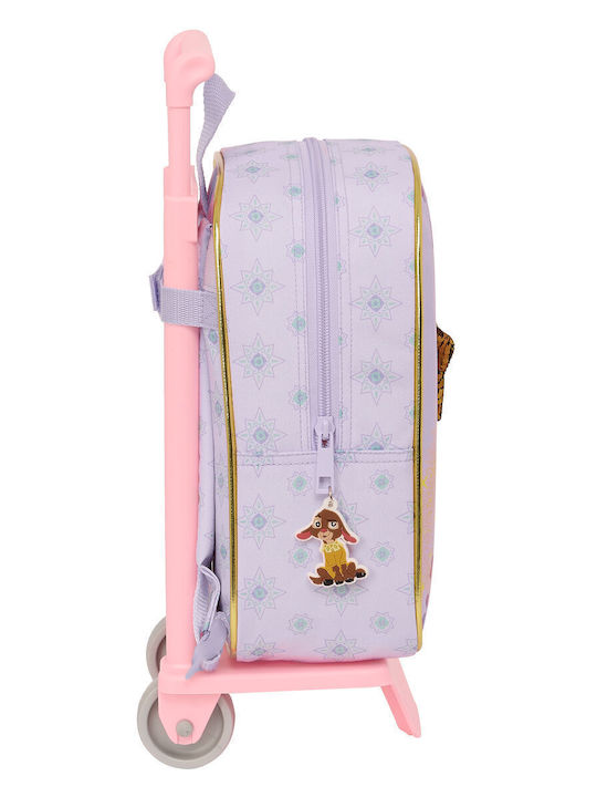 School Bag With Wheels Wish Lilac 22 X 27 X 10 Cm School Bag With Wheels Wish Lilac 22 X 27 X 10 Cm