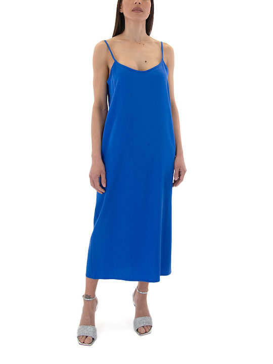 Kramma Midi Slip Dress Dress Blue