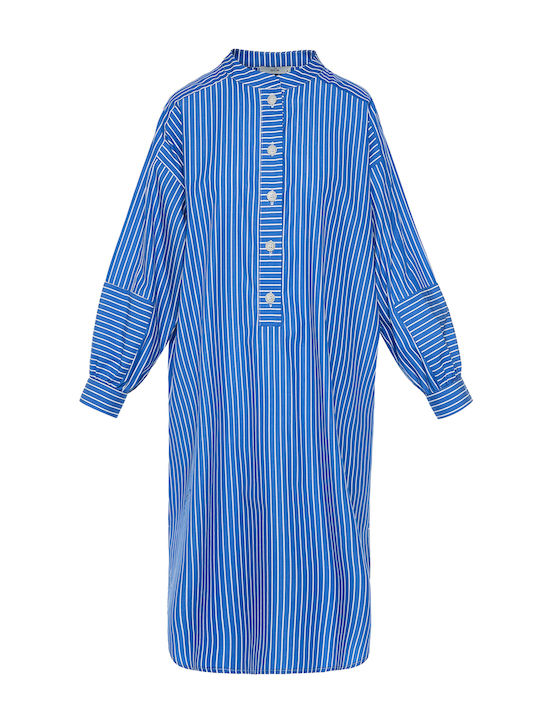 Milla Midi Shirt Dress Dress Blue