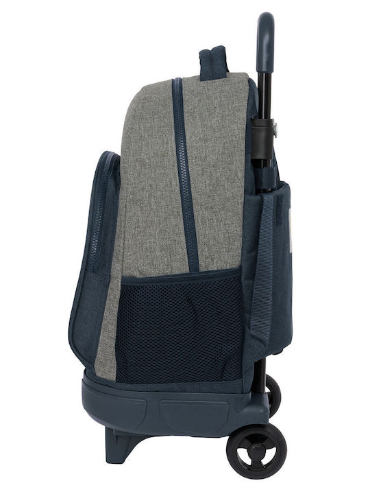 School Bag With Wheels Safta Blue Blue Grey 33 X 22 X 45 Cm