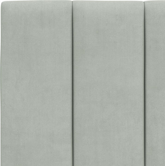 vidaXL Stoff-Kopfstütze für Betten Hellgrau 140x45cm