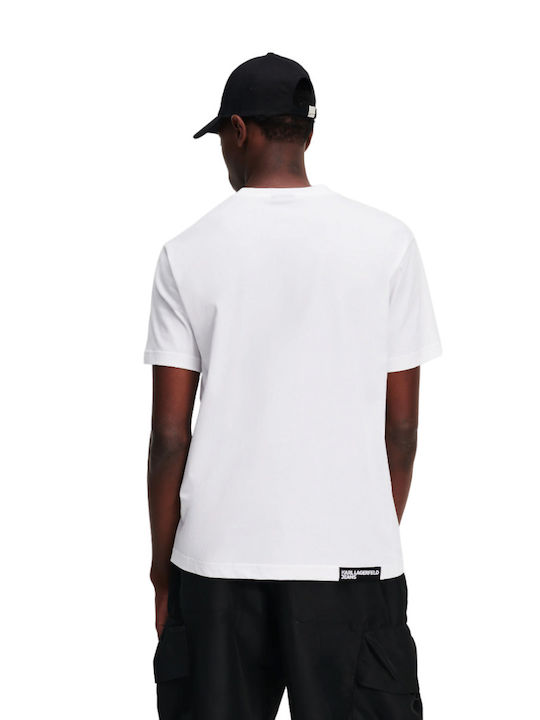Karl Lagerfeld Herren T-Shirt Kurzarm White