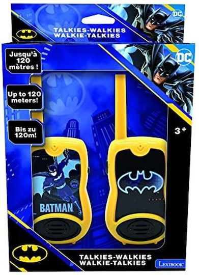 Lexibook Tw12bat Batman Walkie-Talkies Belt Clip For Transport Battery Black/Yellow