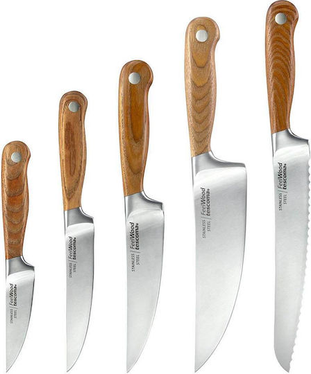 Tescoma Feelwood Set Cuțite Cu Bază Din Oțel Inoxidabil 6 Bucăți