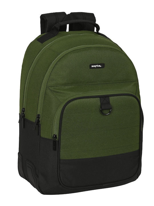 School Bag Safta Dark Forest Black Green 32 X 42 X 15 Cm