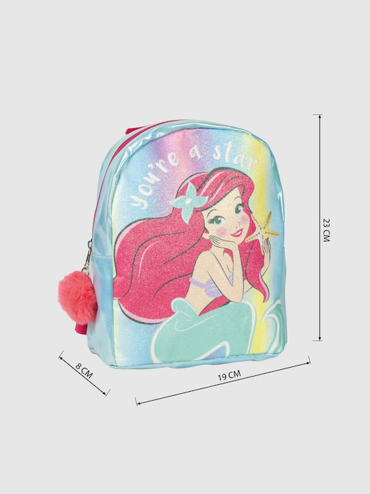 Backpack Casual Princesses Disney Blue 19 X 23 X 8 Cm