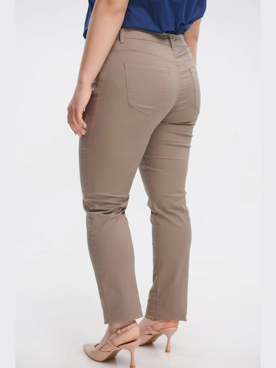 Jucita Damen Baumwolle Hose Gray