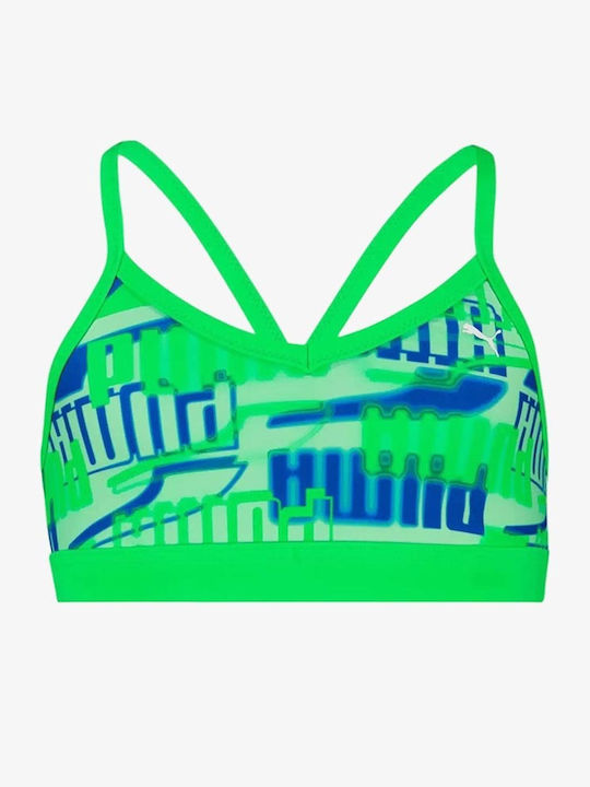 PUMA Costum de baie pentru copii Bikini Verde PUMA Costum de baie pentru copii Bikini Verde