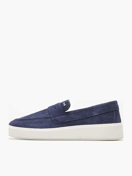 Suede Ανδρικά Loafers σε Μπλε Χρώμα