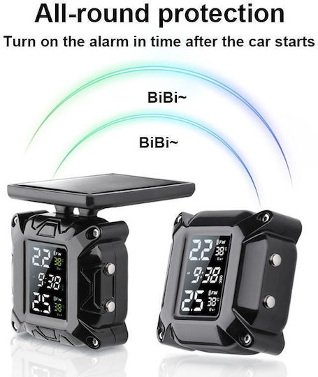 M9 Motorcycle Solar Wireless Tire Pressure Monitor Tire Pressure
