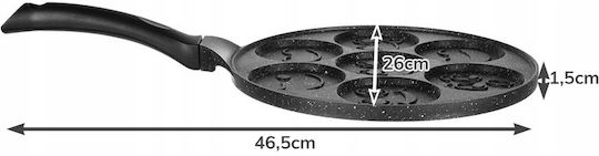 Pfanne für Pfannkuchen aus Aluminium mit Antihaftbeschichtung 26cm
