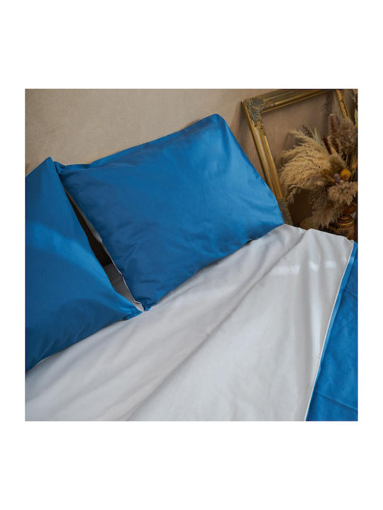Heinner Σετ Σεντόνια Διπλά 200x220εκ. Blue (4τμχ)