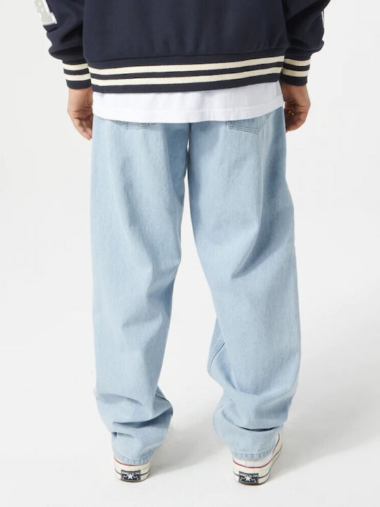 HUF Men's Trousers in Baggy Line Light Blue