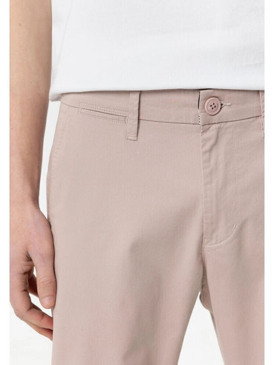 Παντελόνι Chino Ελαστικό σε Slim Εφαρμογή Ροζ
