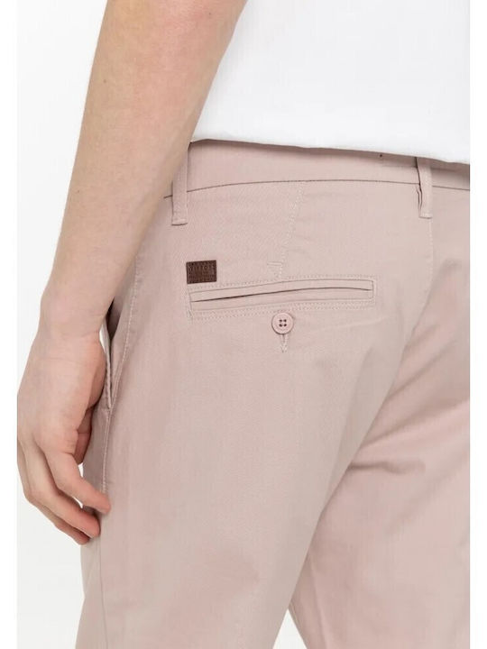 Παντελόνι Chino Ελαστικό σε Slim Εφαρμογή Ροζ