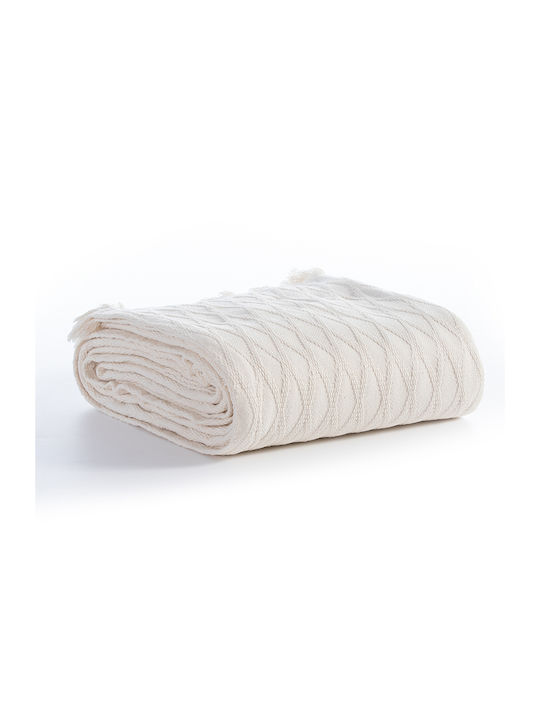 Nef-Nef Homeware Outlast Κουβέρτα Πικέ Υπέρδιπλη 230x240εκ. Ecru