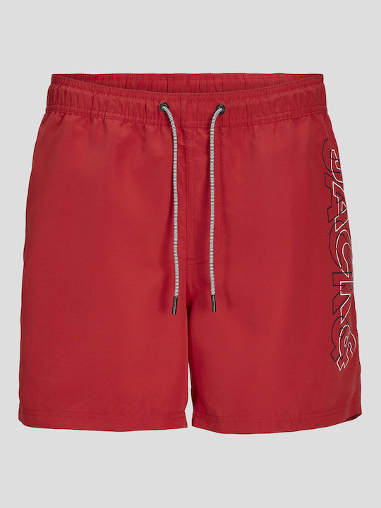 Jack & Jones Herren Badebekleidung Shorts Rot