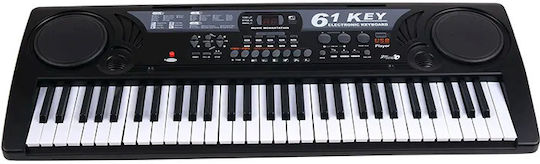Tastatur Schone Klange mit 61 Tasten mit Notenständer Schwarz