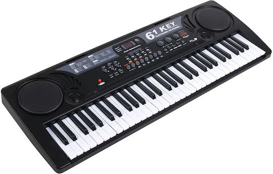 Tastatur Schone Klange mit 61 Tasten mit Notenständer Schwarz