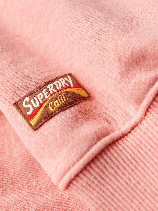 Superdry Tonal Vintage Logo Φουτερ Γυναικeio W2012103a-9qs (9qs/peach Pink Marl)