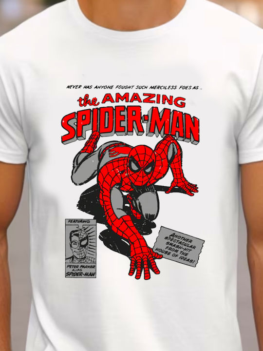 Tricou alb The Amazing Spiderman Original Fruit Of The Loom 100% bumbac No21