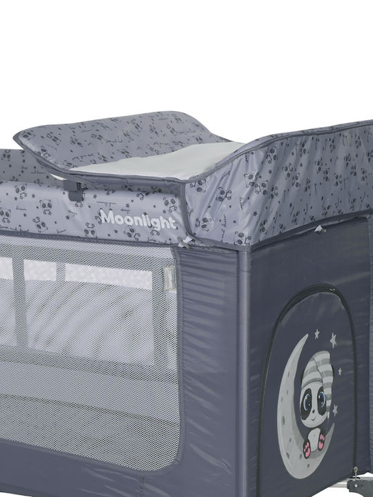 Lorelli Moonlight Playpen 2 Levels with Changing Table & Mattress Beige 126x70cm