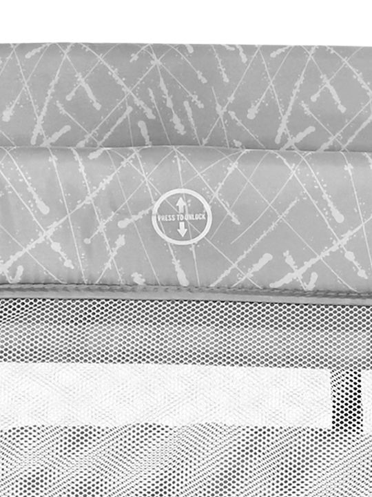 Lorelli Torino Plus Playpen 2 Levels with Changing Table & Mattress Fog Striped 127x68cm