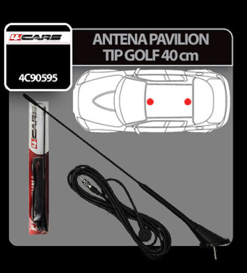 4cars Golf Type Roof Mount Antenna - 40 Cm