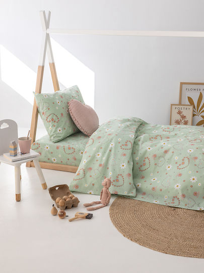 Palamaiki My Kingdom Set de față de pernă pentru copii din bumbac 100% 52x72cm Verzi