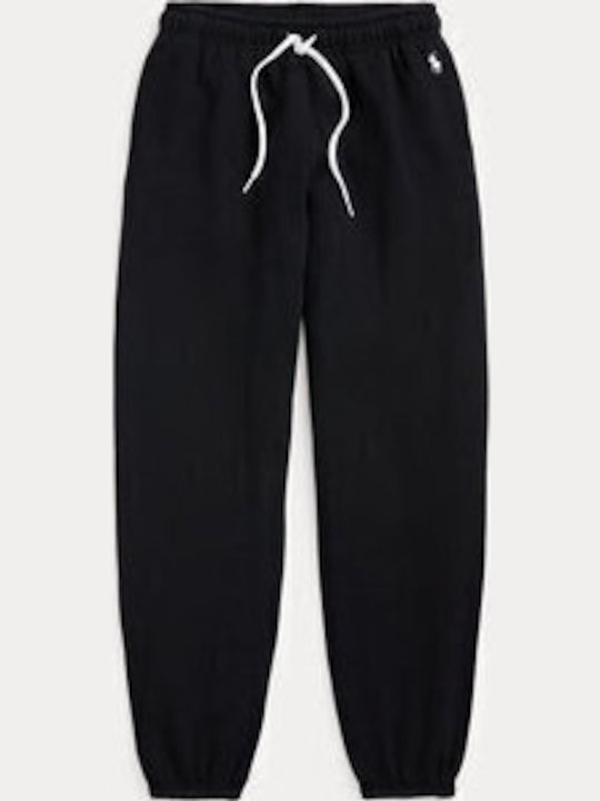 Polo Ralph Lauren Παντελόνι Φόρμας Prl Flc Pnt 211943009003 Μαύρο Regular Fit Παντελόνι Φόρμας Polo Ralph Lauren