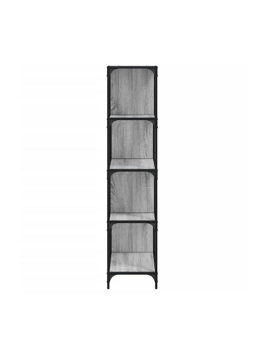 Βιβλιοθήκη Γκρι 139x33.5x149εκ.