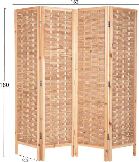 HomeMarkt Sentinel Dekorativer Raumteiler aus Bambus 162x180cm