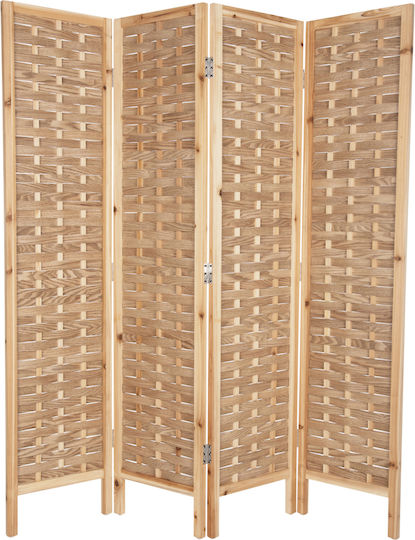 HomeMarkt Sentinel Dekorativer Raumteiler aus Bambus 162x180cm