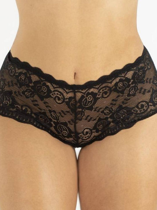 Femei Brazilia 3Pack cu Dantelă Negre